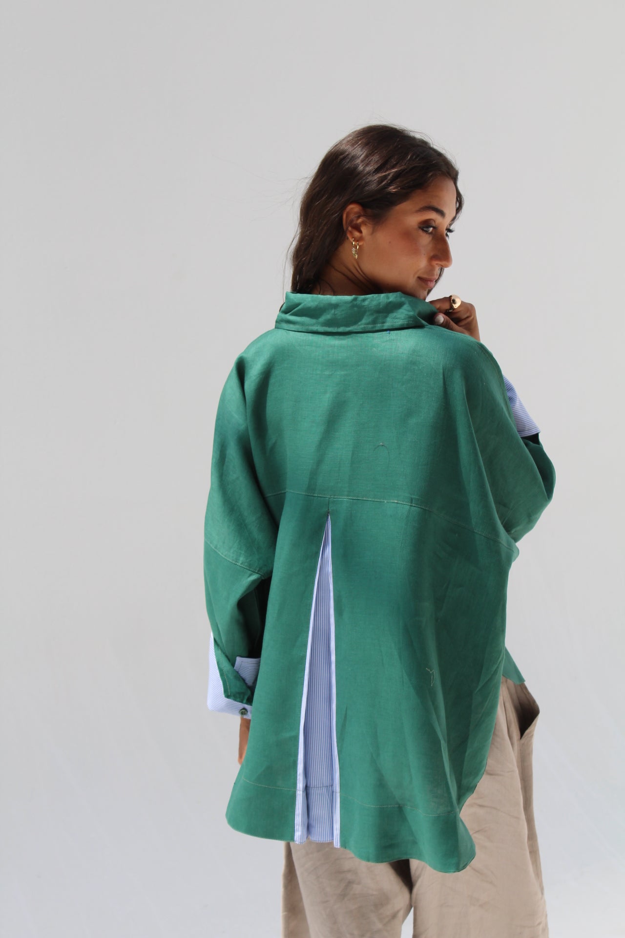 Breeze Pure Linen Shirt - Green