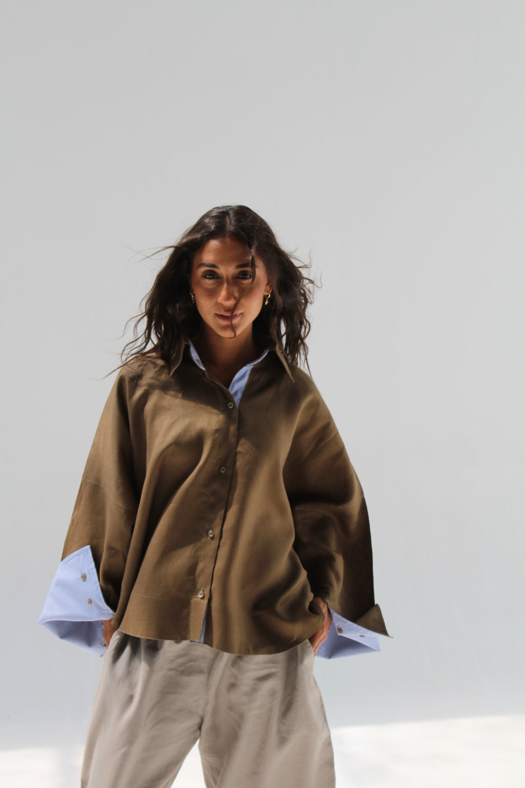 Breeze Pure Linen Shirt - Cumin