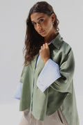 Breeze Pure Linen Shirt - Olive