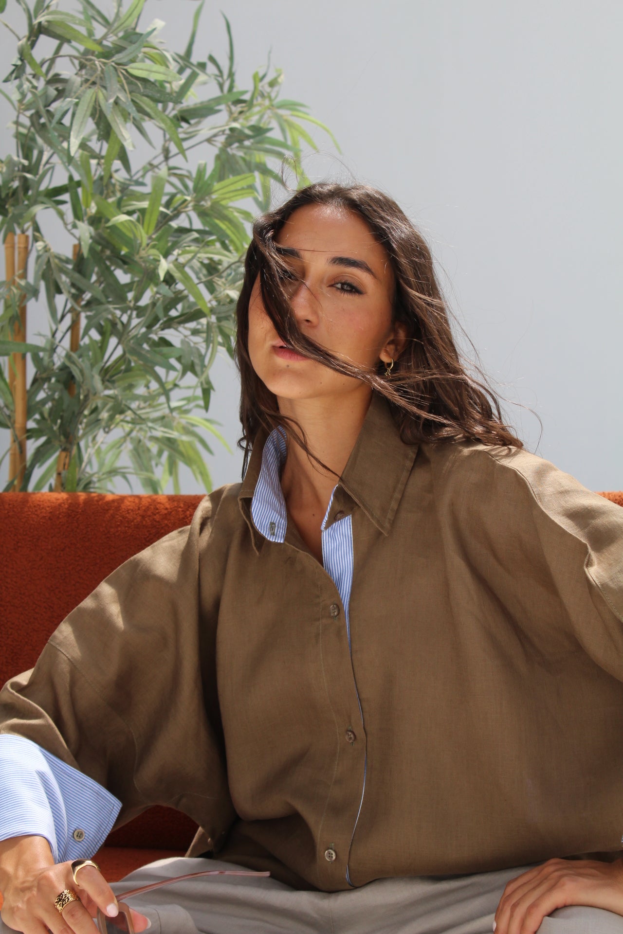 Breeze Pure Linen Shirt - Cumin