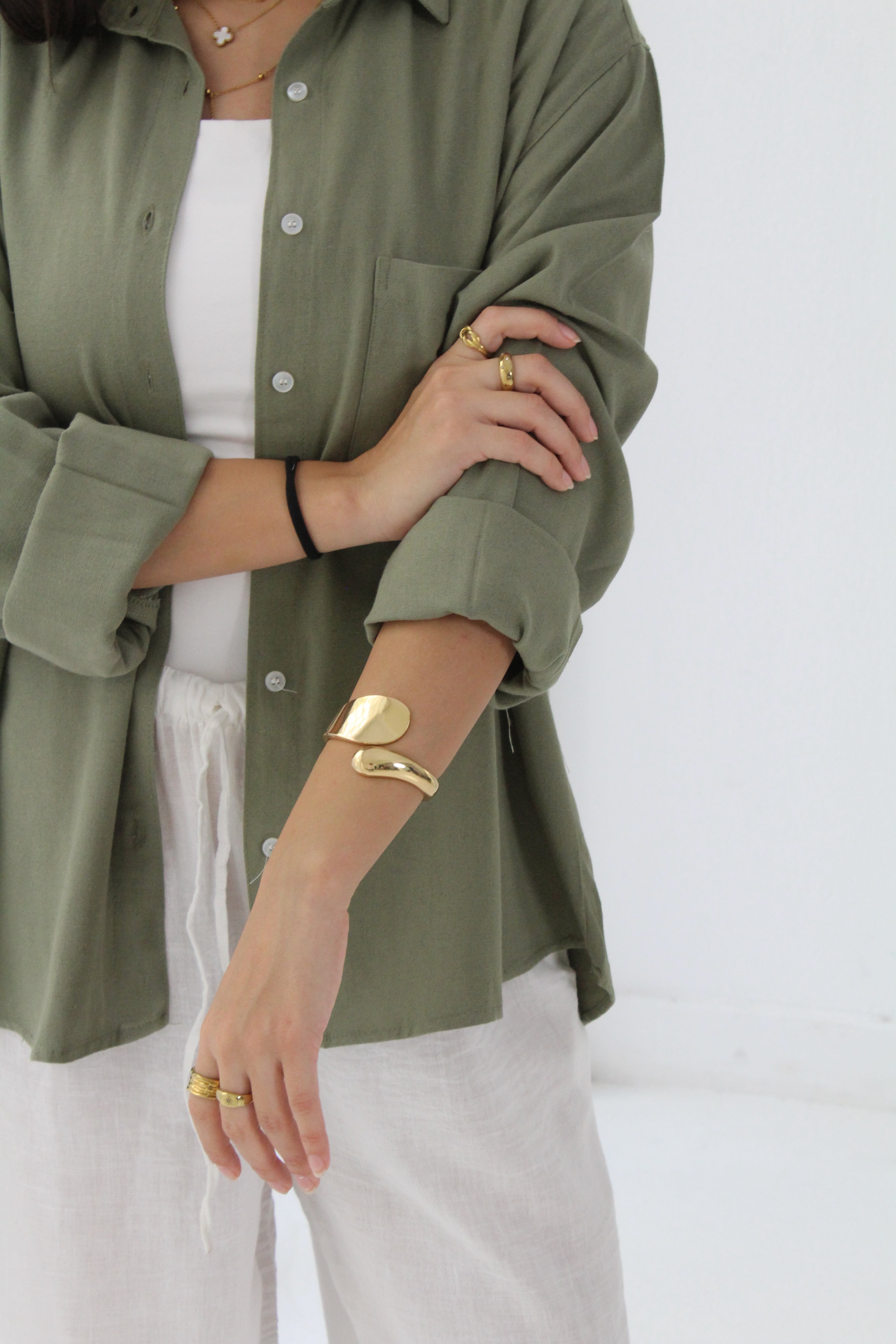 Linen Shirt - Olive