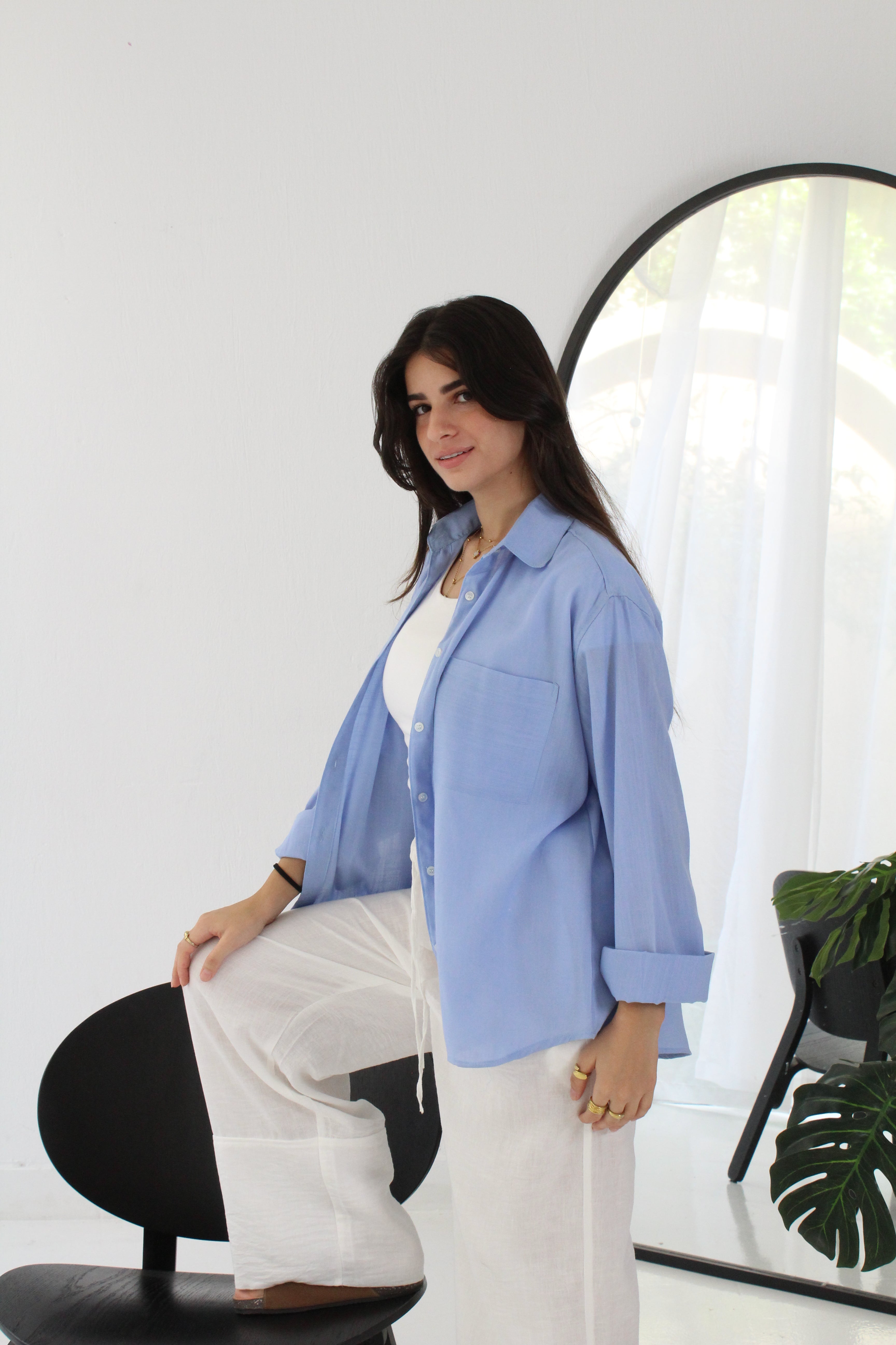 Linen Shirt - Blue