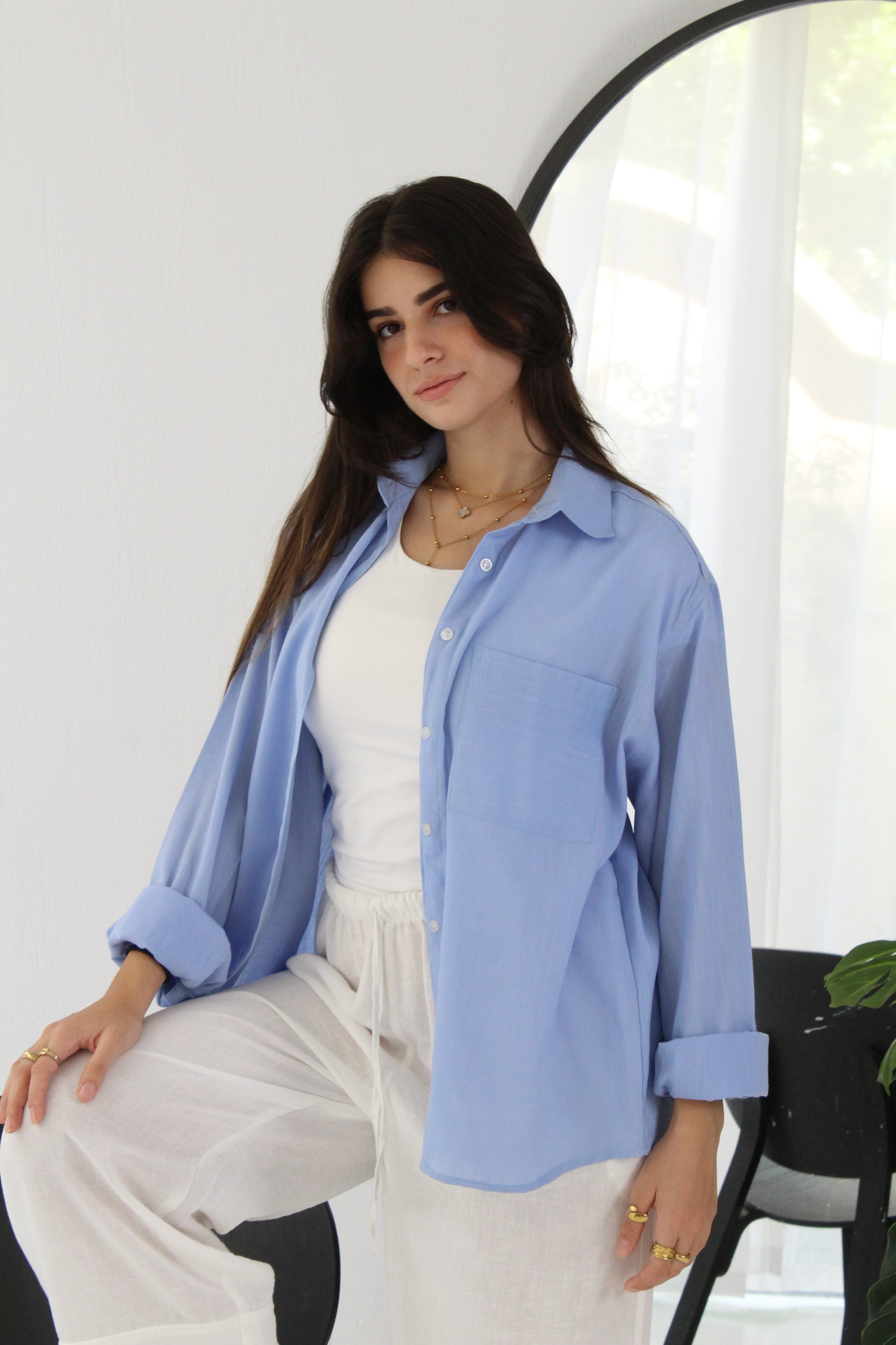 Linen Shirt - Blue
