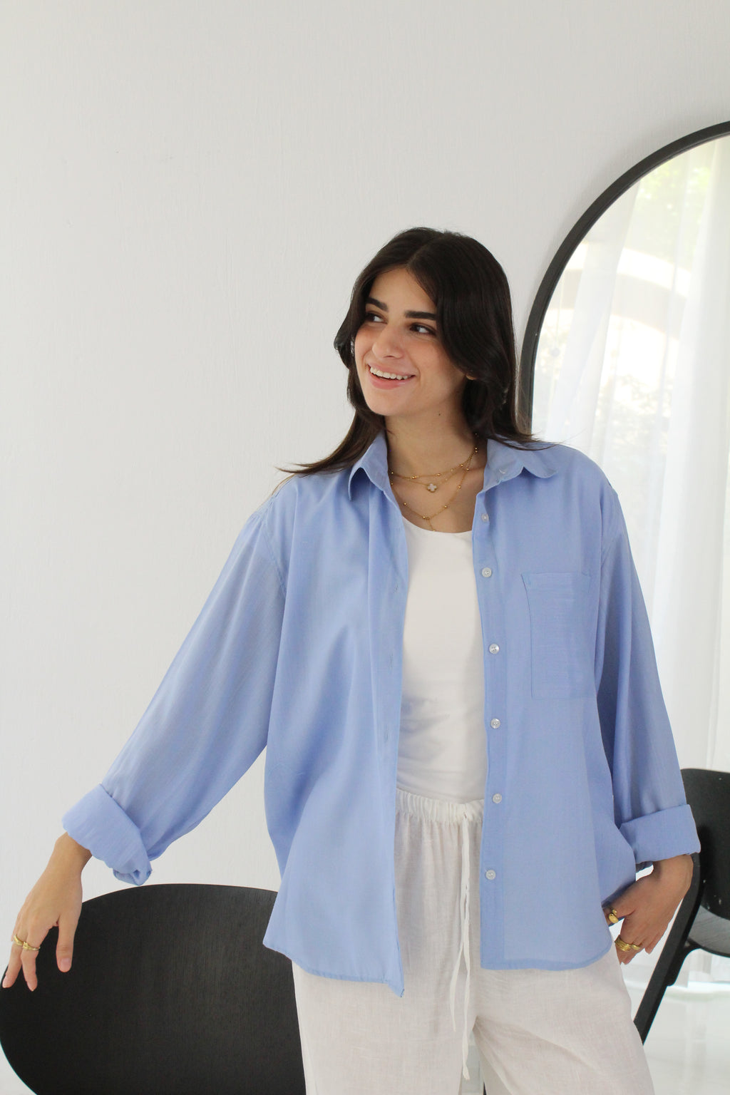 Linen Shirt - Blue
