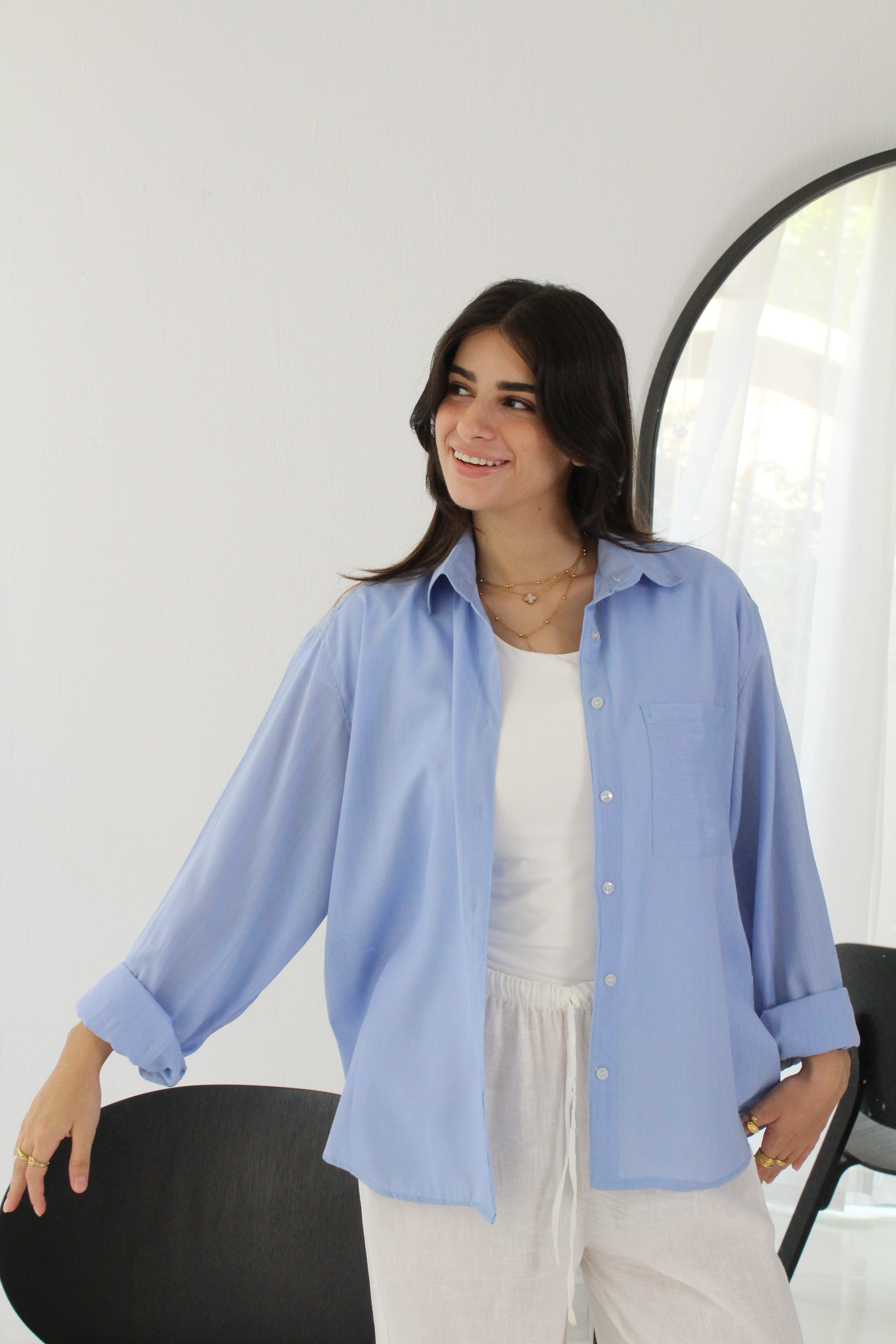 Linen Shirt - Blue