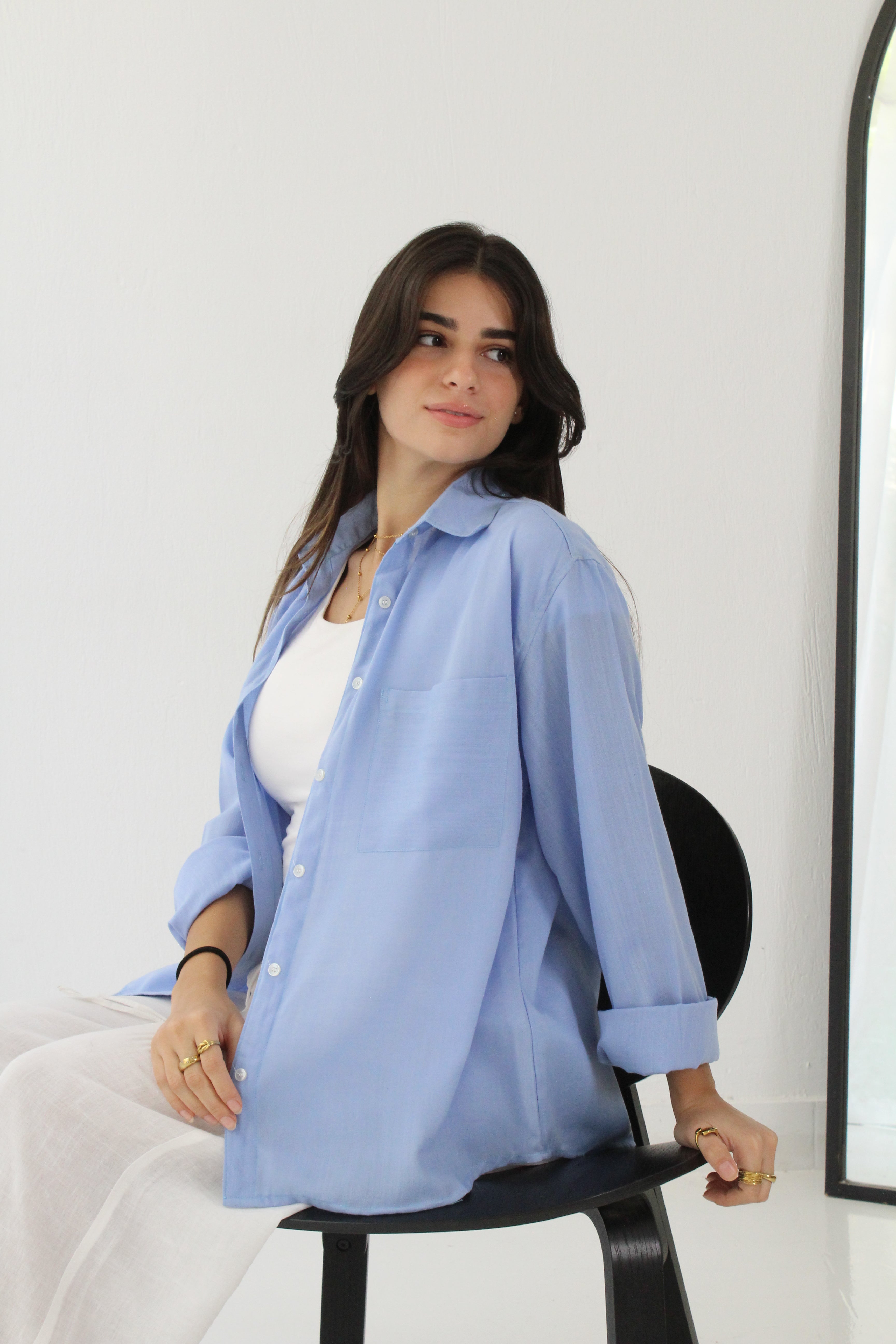 Linen Shirt - Blue