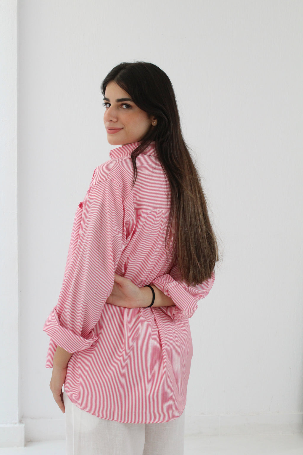 Stripe Shirt - Foushia