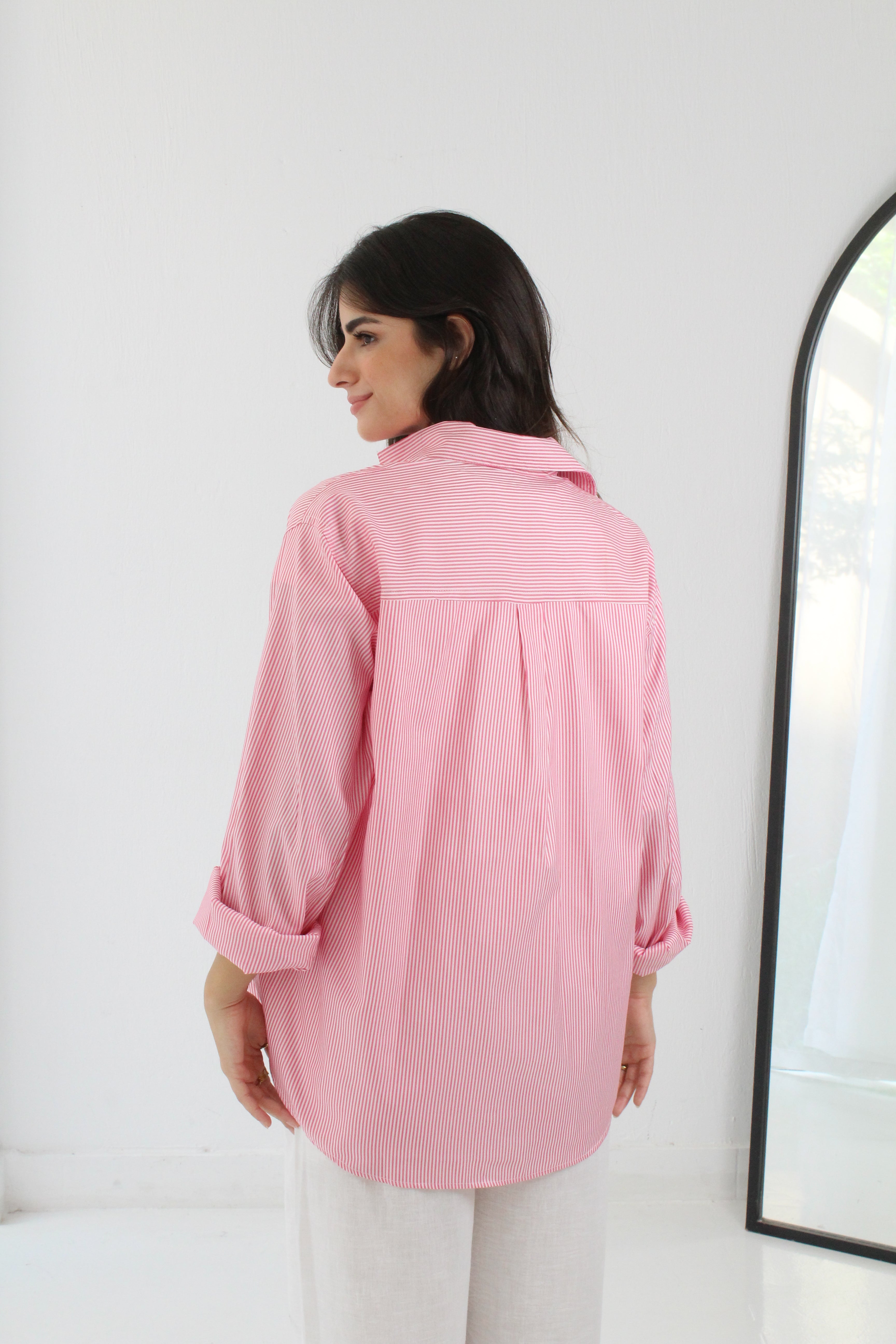 Stripe Shirt - Foushia