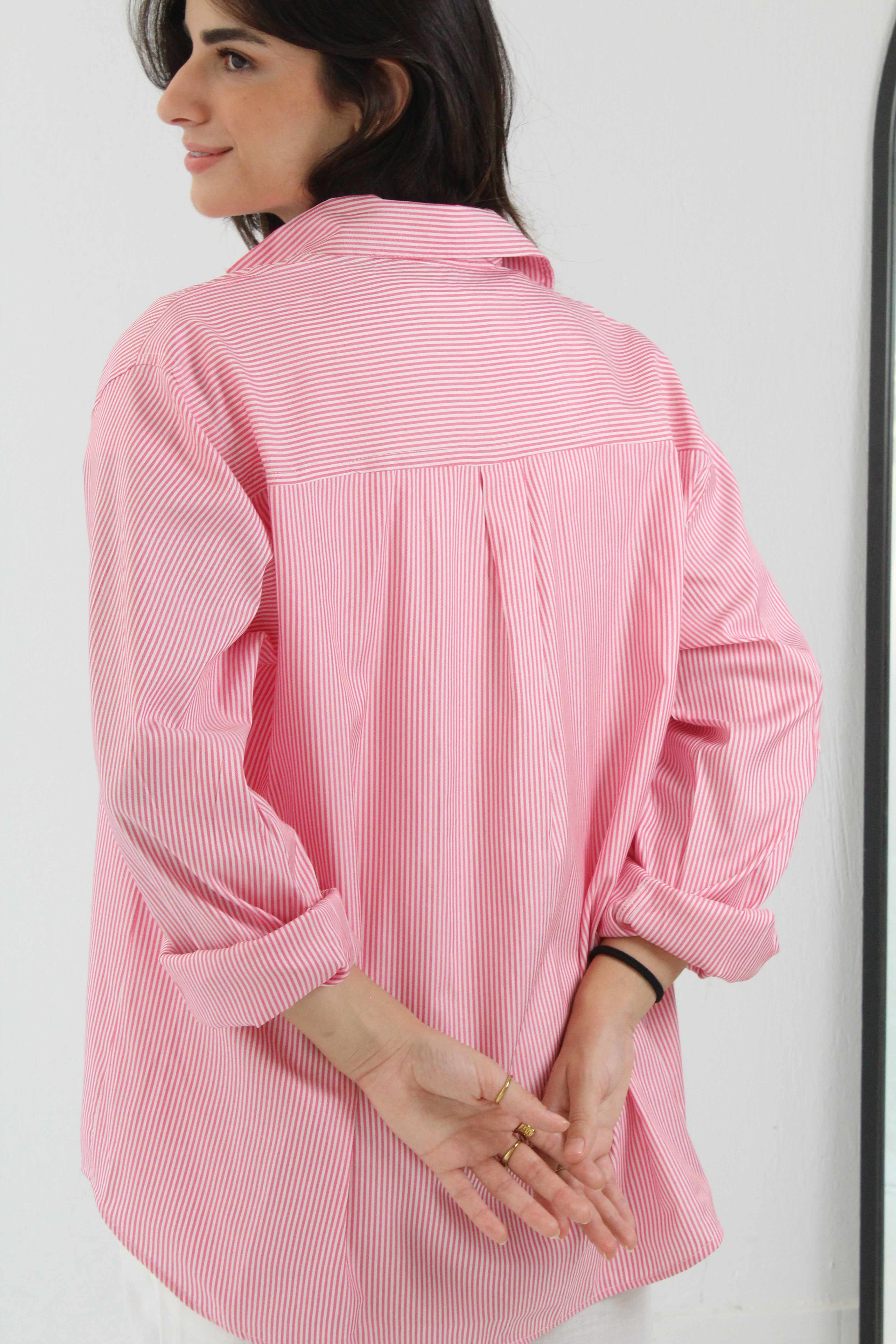 Stripe Shirt - Foushia