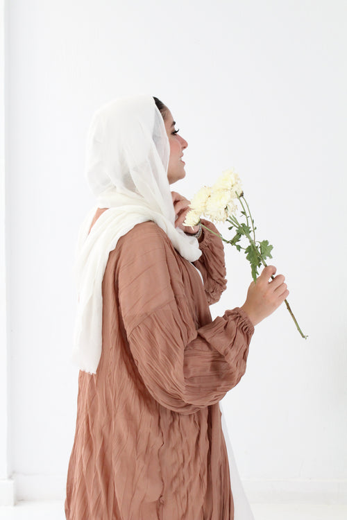 Crushed Chiffon Kimono - Cashmere