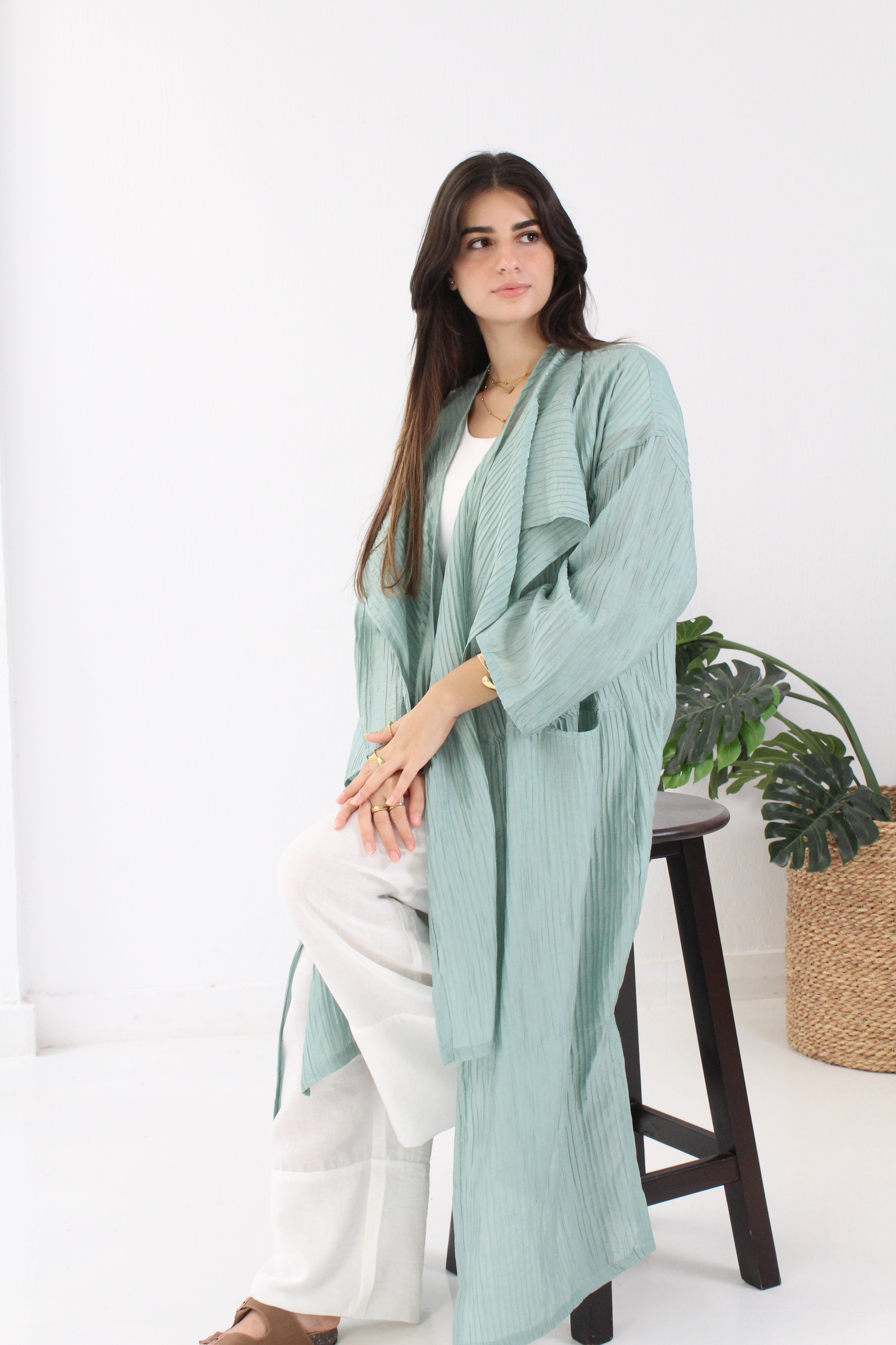 Jakar kimono - Mint Blue
