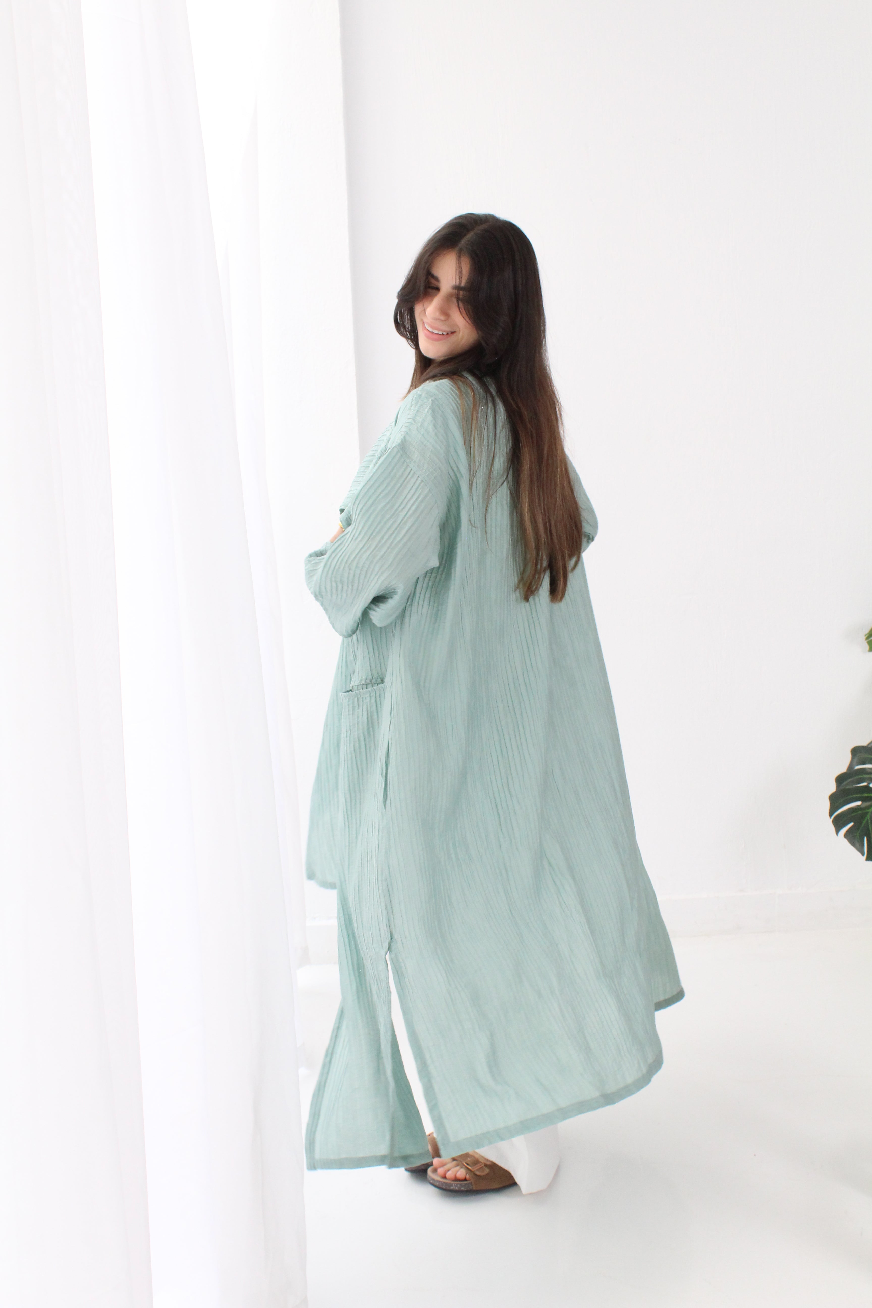 Jakar kimono - Mint Blue