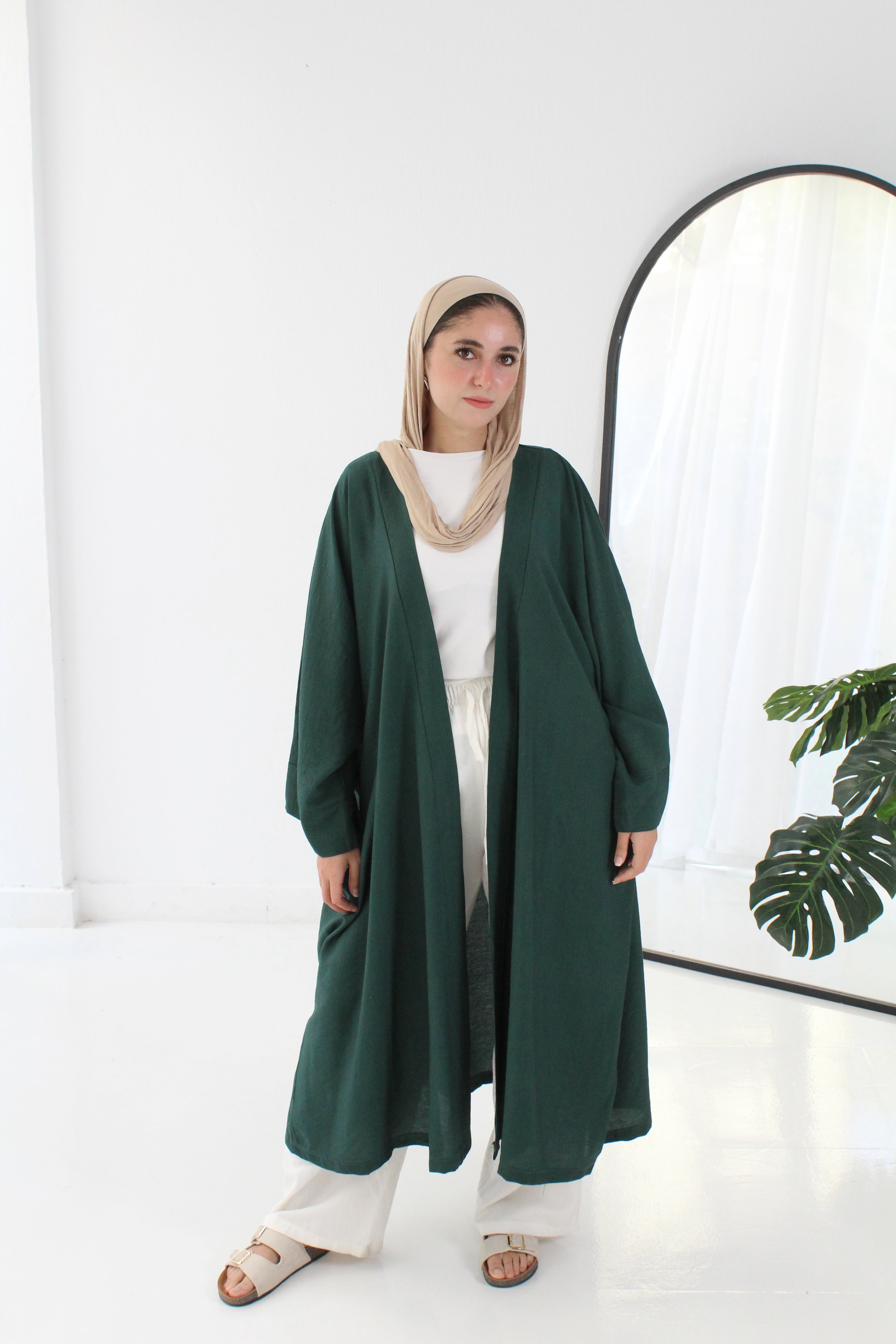 Linen Kimono - Green