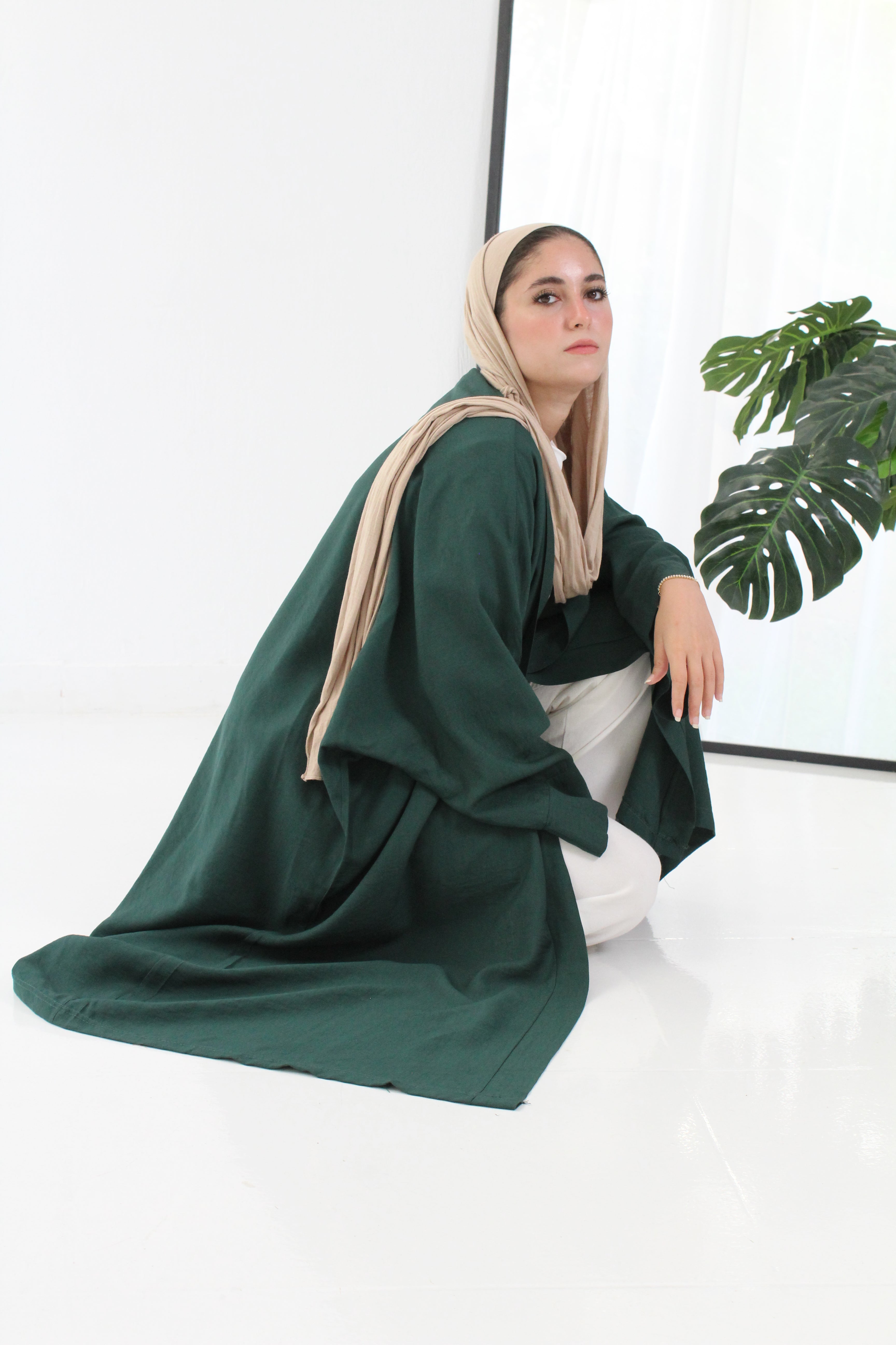 Linen Kimono - Green
