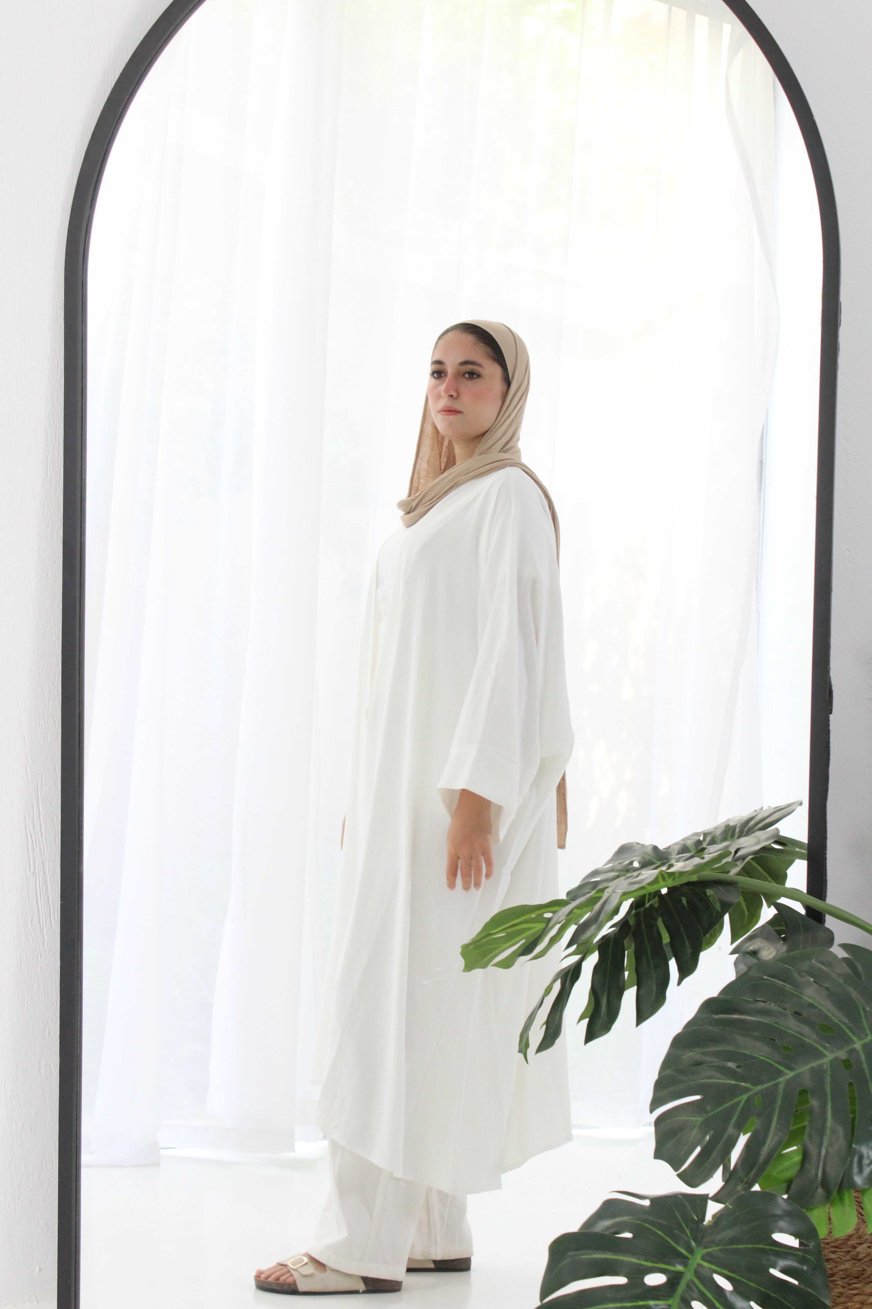 Linen Kimono - White