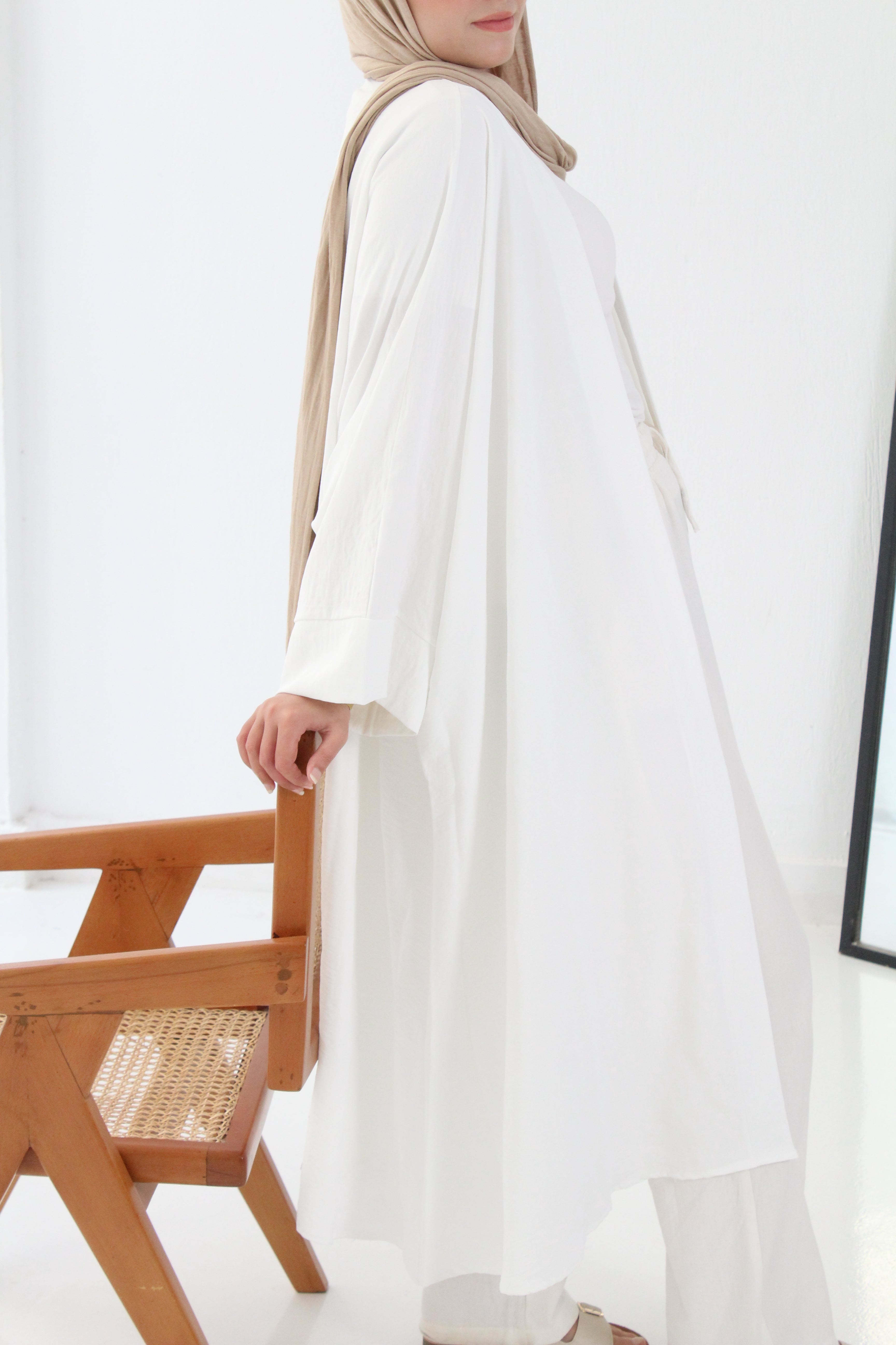 Linen Kimono - White
