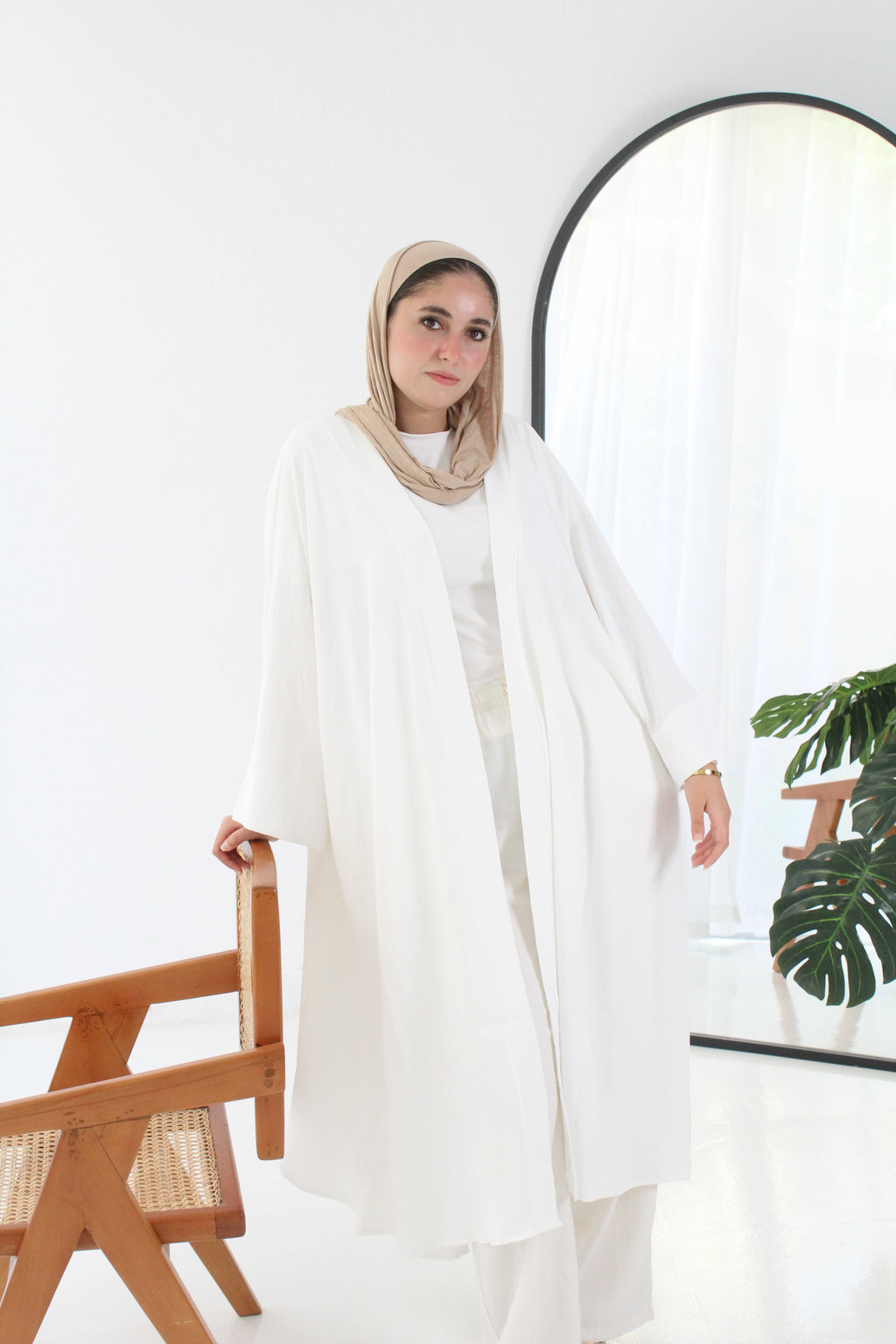Linen Kimono - White