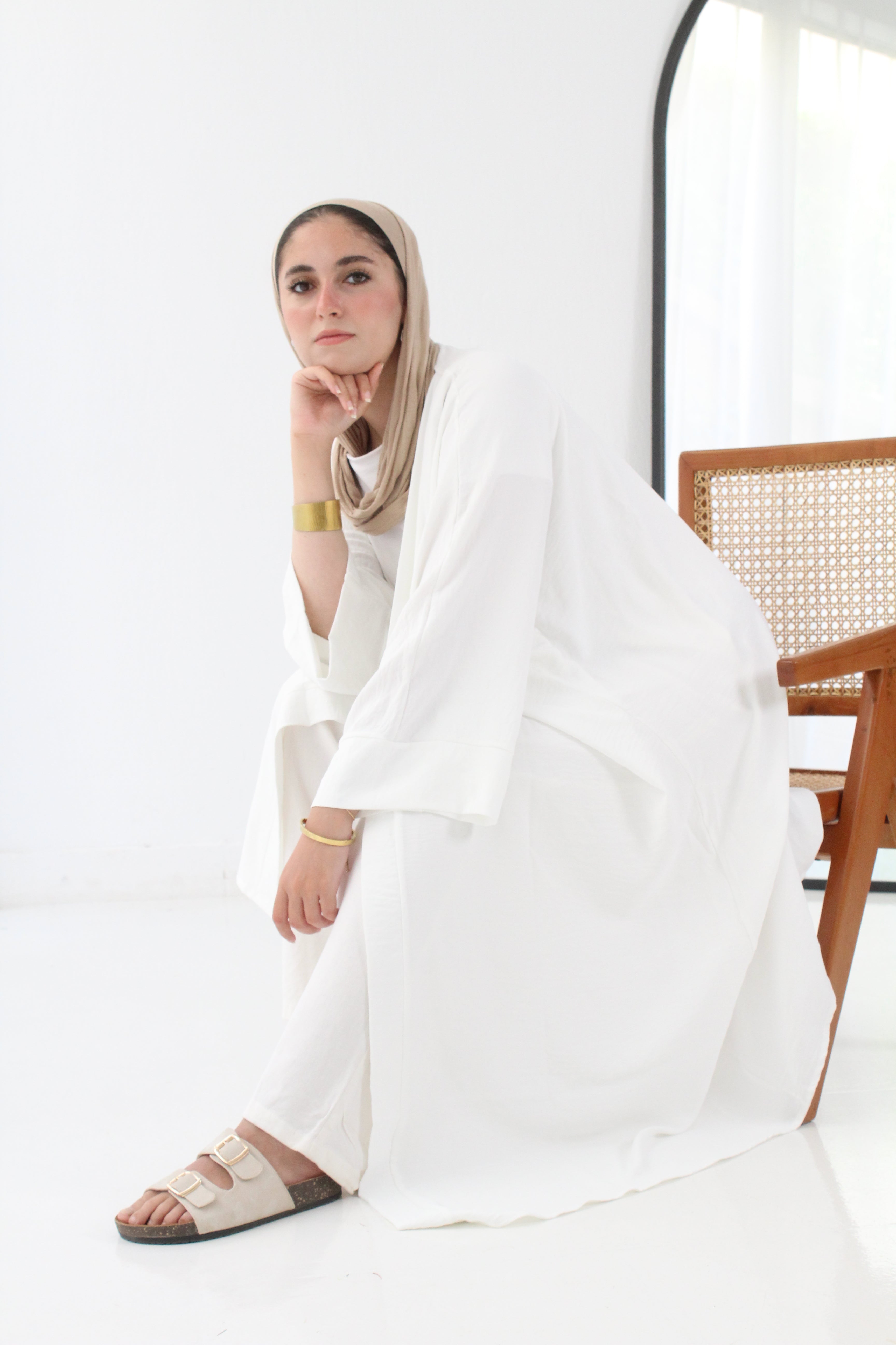 Linen Kimono - White